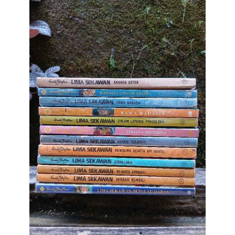 ENID BLYTON LIMA SEKAWAN : DI PULAU HARTA,BERAKSI KEMBALI,SARJANA MISTERIUS,RAWA RAHASIA,RAHASIA LOG