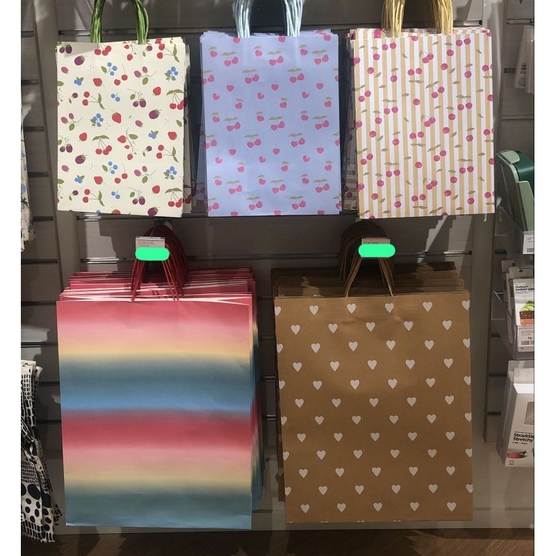 

[JASTIP FLYING TIGER] Kertas Kado Tote Bag Cherry Motif Lucu Estetik