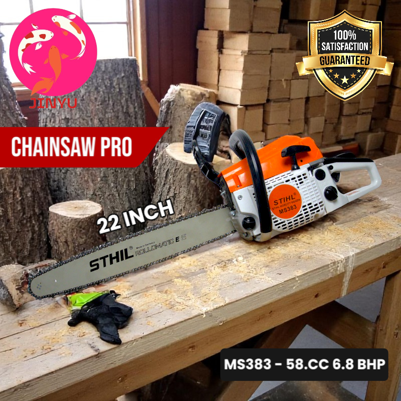STIHL Gergaji Mesin Senso Chainsaw Mesin Potong Kayu 68CC  2Tak Mesin Gergaji 22 Inch Mini