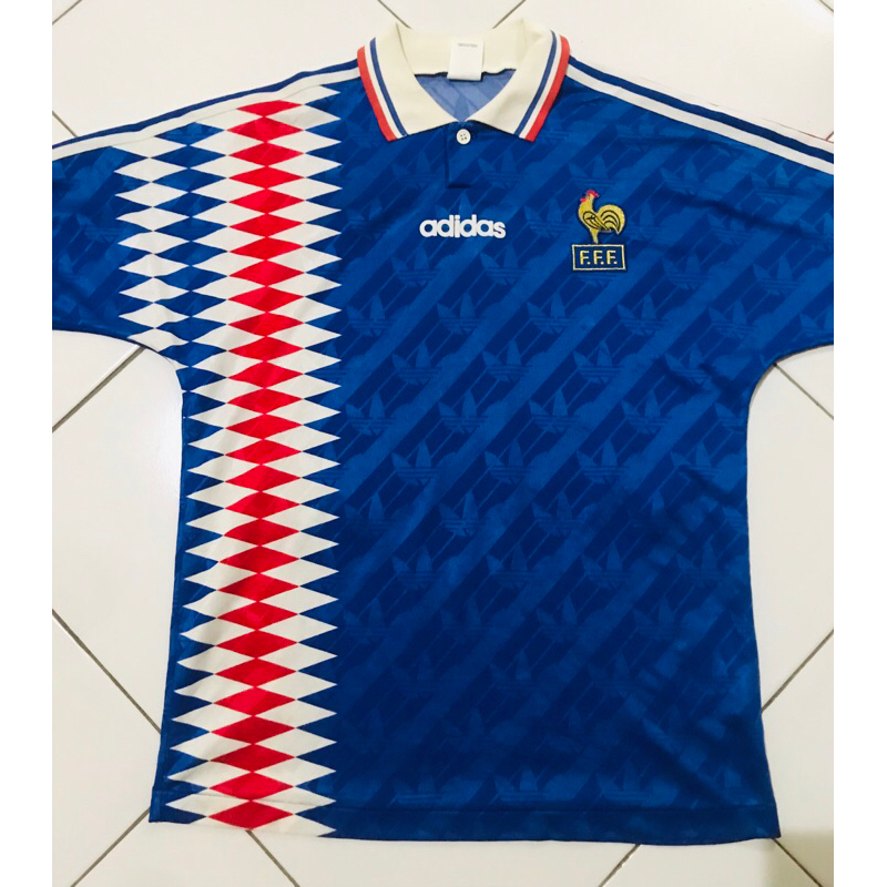 Adidas original Jaspo France Home 1994 debut zidane#14 size M