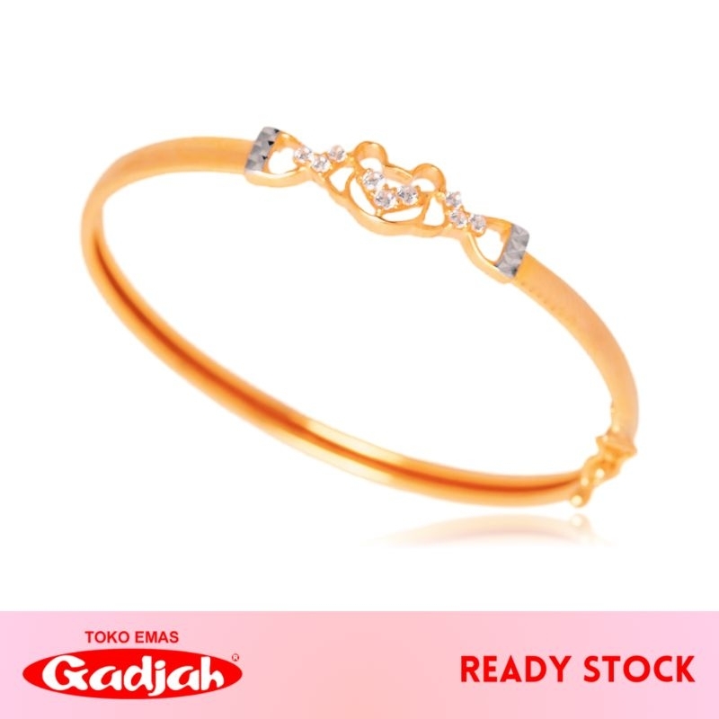 Gelang Emas Anak Kuwung Kerangka Panda Mata Tabur - Toko Emas Gadjah