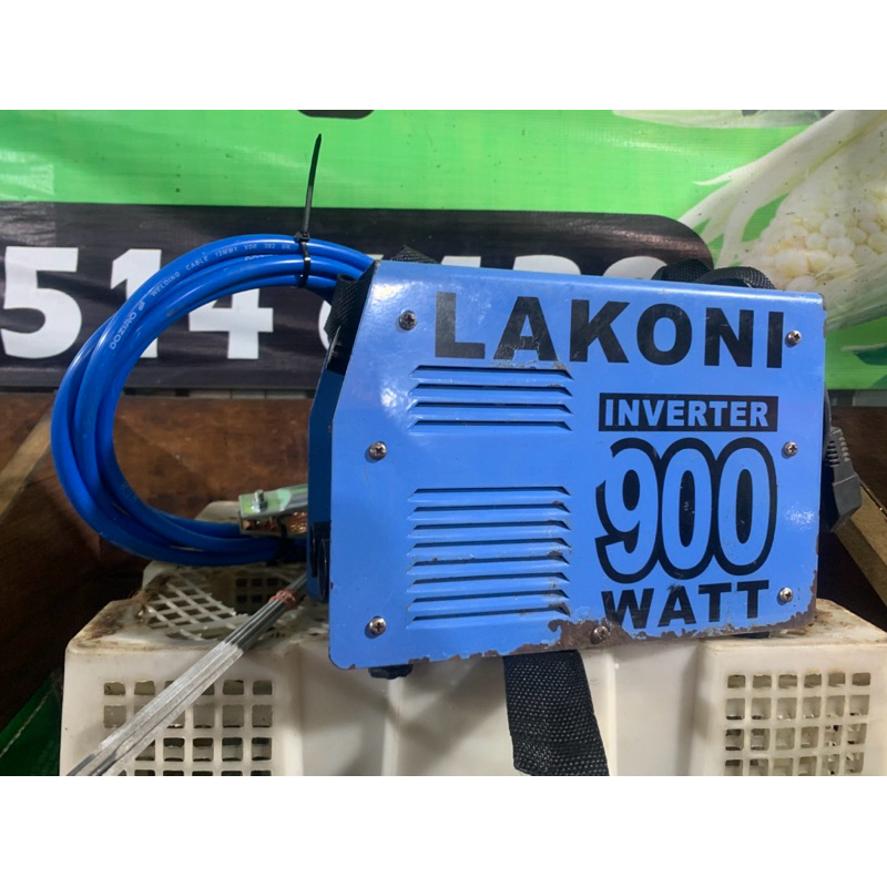 Las lakoni inverter 900watt, las listrik bekas ( include Kabel Las )
