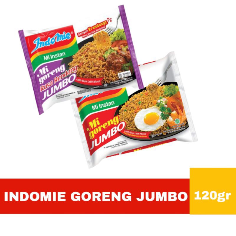 

eceran INDOMIE GORENG JUMBO 1 Bungkus