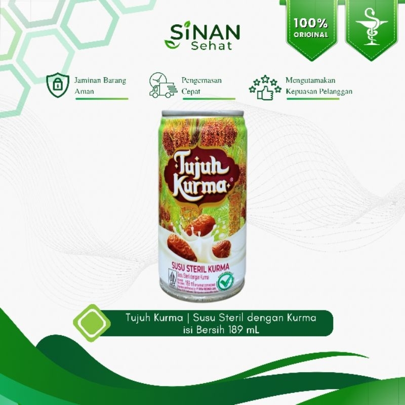 

Apotek Sinan Sehat | SUSU TUJUH KURMA 189 ml Susu Steril Tujuh Kurma untuk Kesehatan Daya Tahan Tubuh