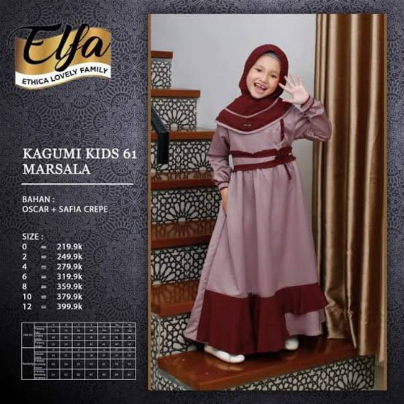 ETHICA KAGUMI KIDS 61 GAMIS ANAK