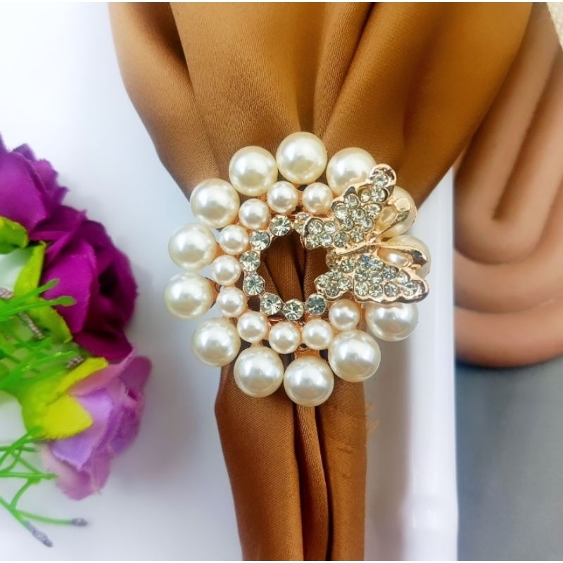 Ring Hijab premium ✓Bros kolong hijab✓bros ring bunga✓Ring hijab mutiara