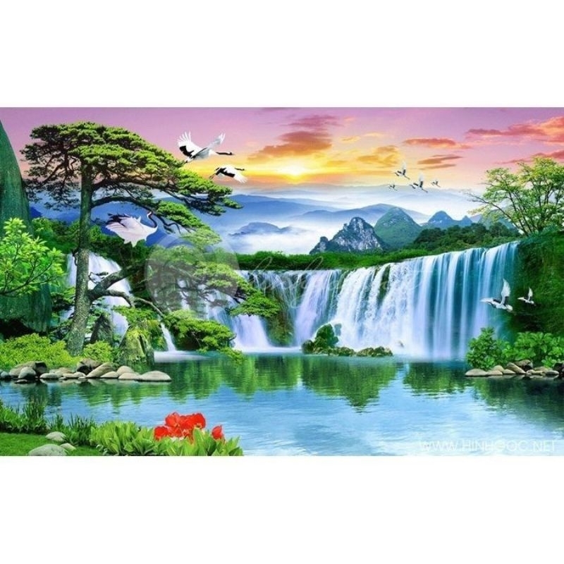 POSTER CETAK JUMBO, PEMANDANGAN ALAM, HIASAN DINDING, PEMANDANGAN ALAM, BISA COD