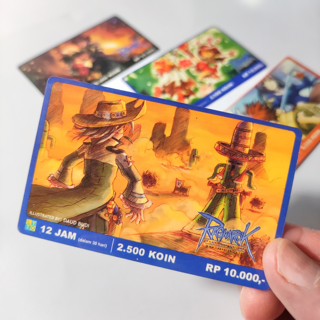 Voucer Game Ragnarok Online – Kartu Fisik Bekas untuk Koleksi Nostalgia – Illustrated By