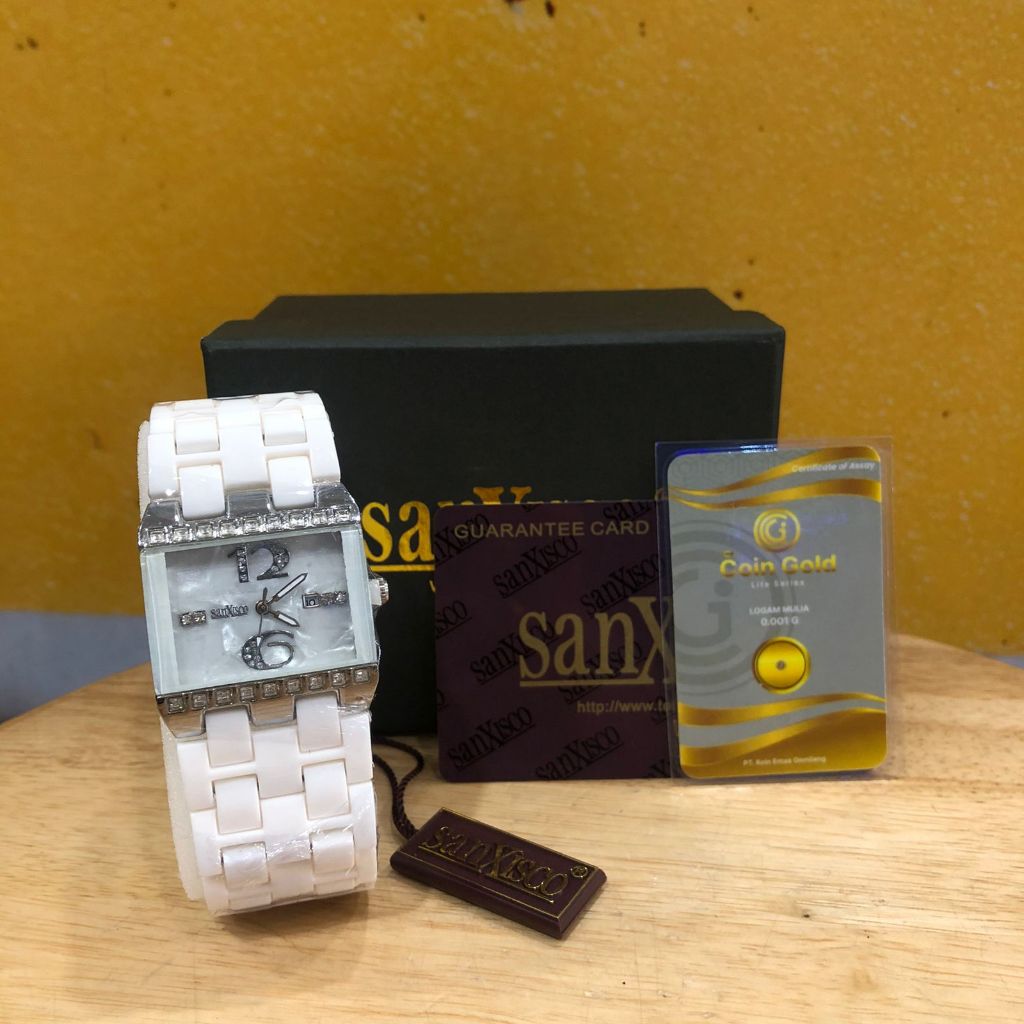 Jam Tangan Wanita SANXISCO Rantai Besi