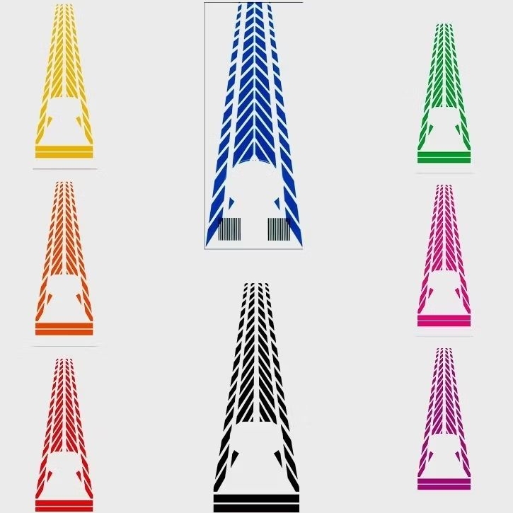 Livery Miniatur Bus Plastik Baby White Warna Warni Skala 1:35