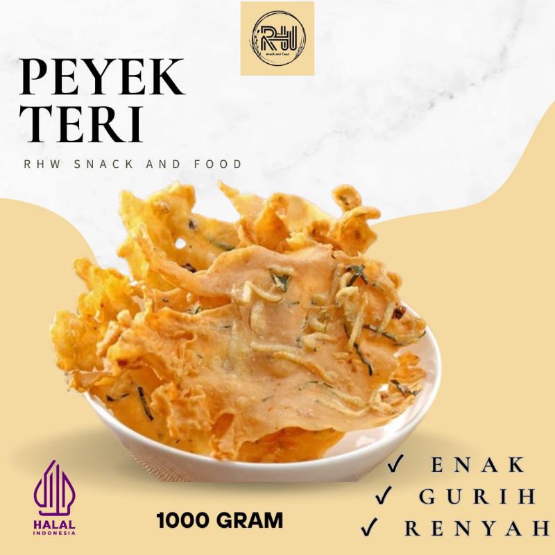 

PEYEK GORENGAN TERI 1000gr