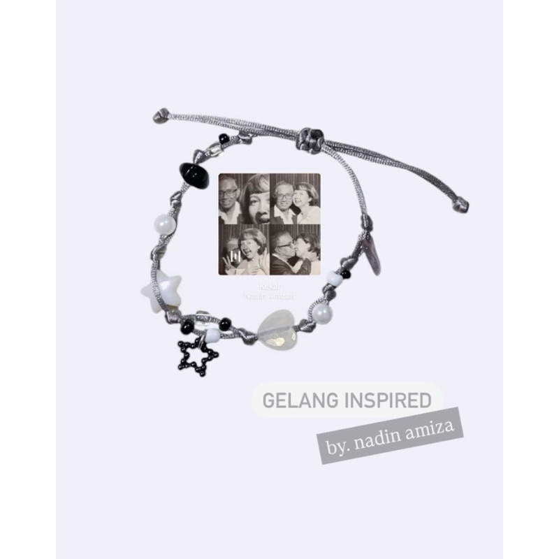 NADIN AMIZAH BRACELET / gelang album versi indo / gelang tali nadin amizah / gelang tali serut