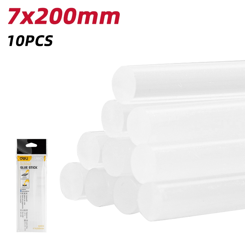 

Special Bundling Deli Hot Melt Glue Gun 20W + Isi / Glue Stick Refill 10 Pcs / Edl402020+Edl5042