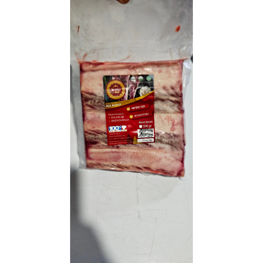 

IGA SUPER / SHORT RIBS GRILL CUT 500 GRAM GRASSFED BEEF