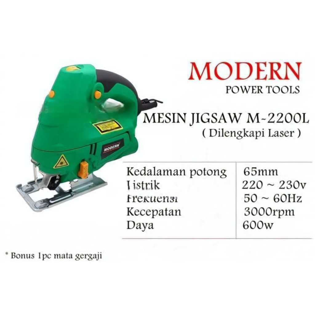 MODERN Mesin Jigsaw Gergaji Triplek Listrik JigSaw M2200L