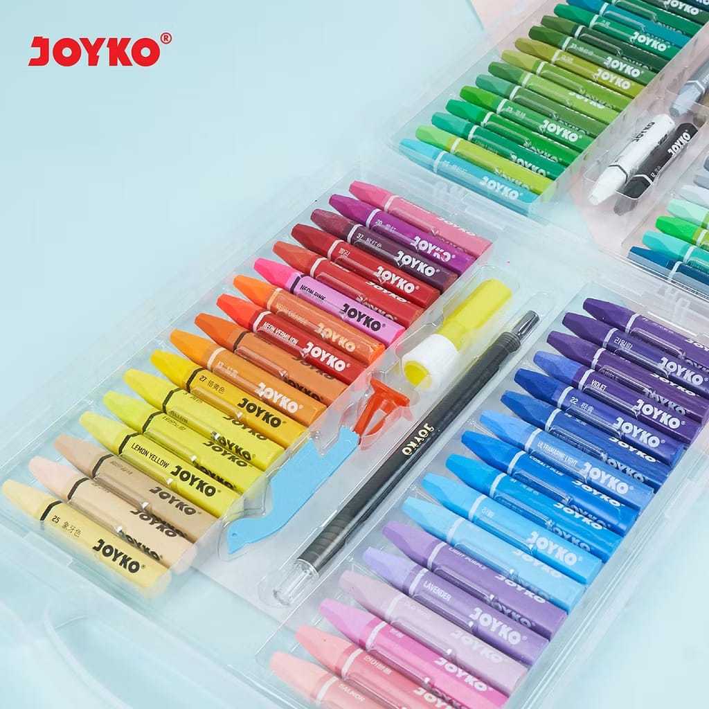 

JOYKO - CRAYON KRAYON MINYAK OIL PASTEL = 12 /18 / 24 / 36 SET COLOURS