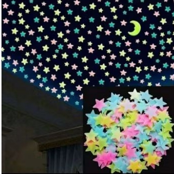 

J(J1) STIKER BINTANG NYALA / GLOW IN THE DARK