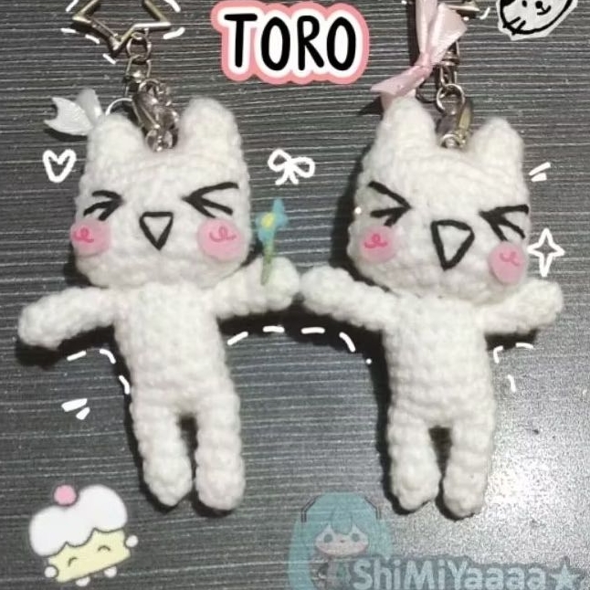 ➹Amigurumi/boneka rajut Toro inoue aesthetic keychain