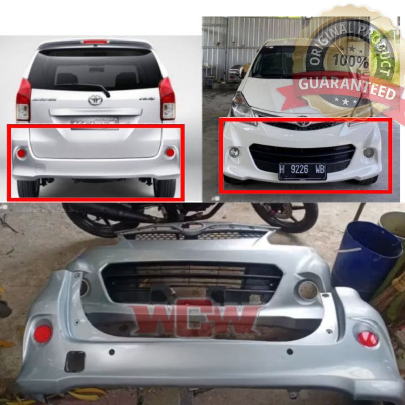 bumper bemper avanza veloz 2012 2013 2014 original set depan belakang