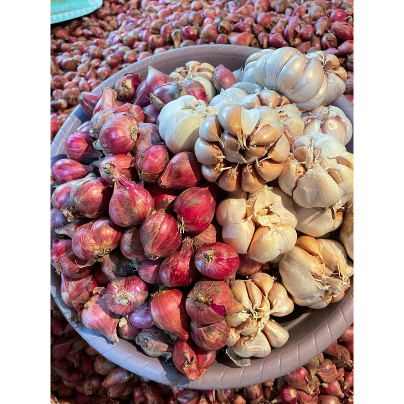 Bawang Merah & Bawang putih 1kg Fresh