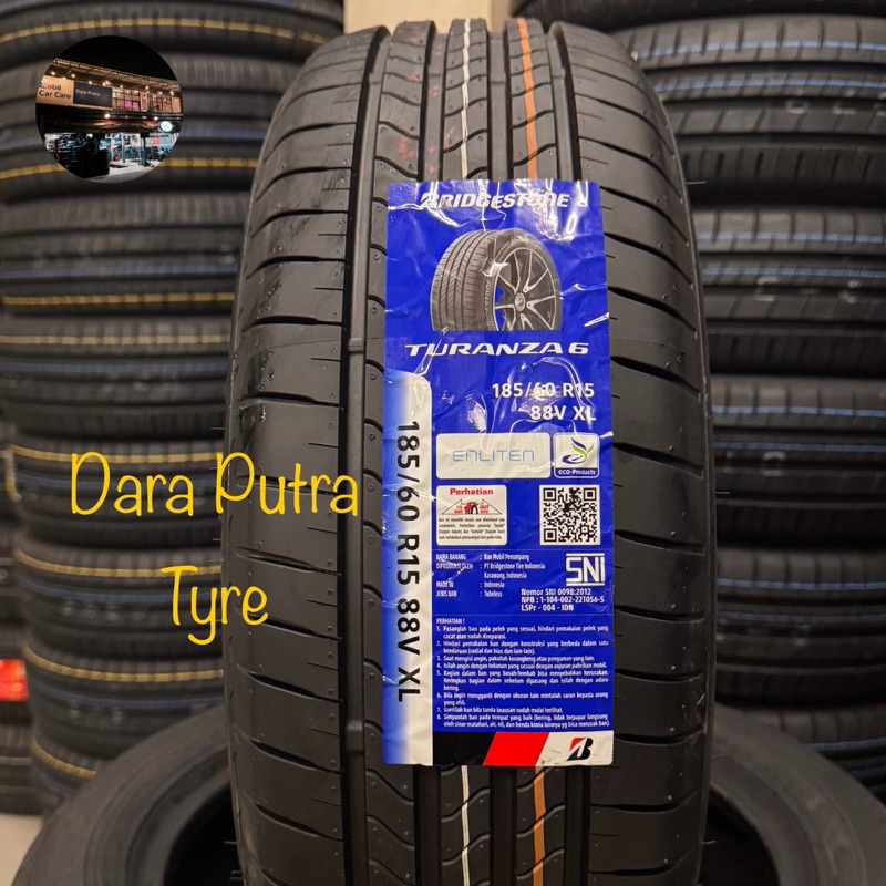 ban mobil 185 60 15 bridgestone turanza 6 enliten Ban 185/60R15 Bridgestone Turanza 6 enliten ( Yari