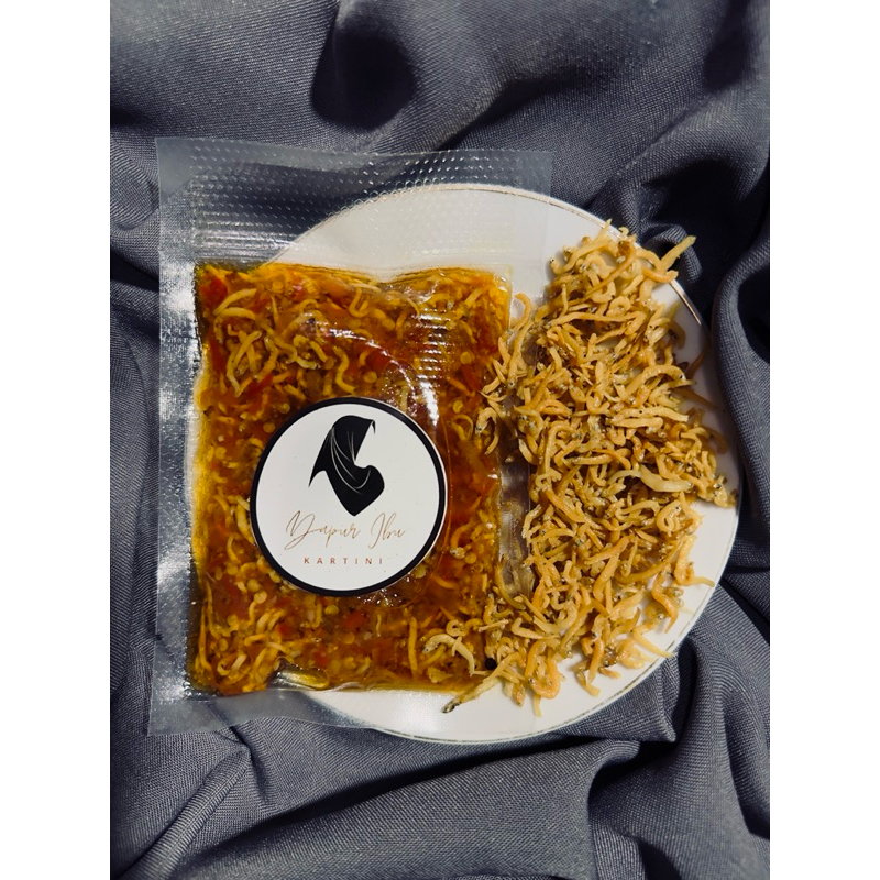 

Sambal teri pedas gurih nampol abis