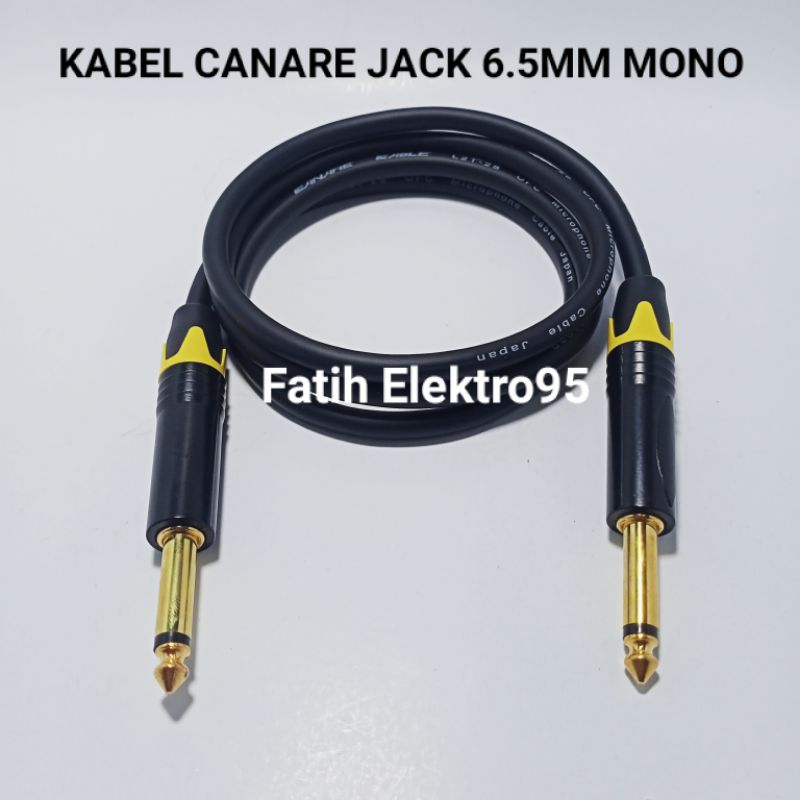 KABEL AUDIO MIXER GITAR EPEK VOCAL KEYBOARD JEK AKAI TO AKAI 6.5MM MONO CANARE TERLARIS