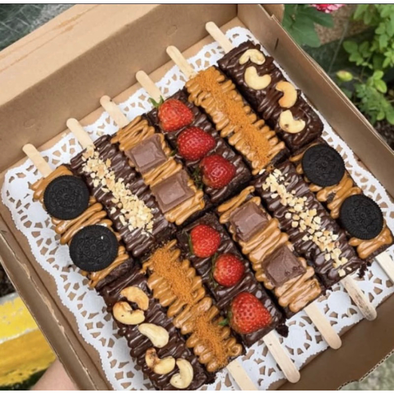 

brownies bakar aneka toping