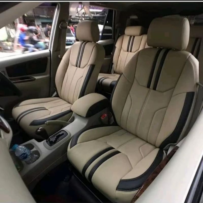 sarung jok mobil terios 2013-2016 fullset, custom nyaman dan stylish bahan kulit sintetis -sarung jo