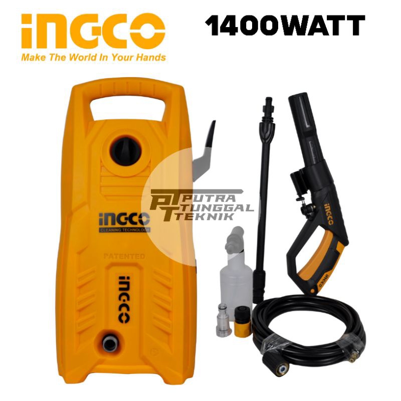 Mesin steam JET CLEANER PRESSURE WHASER INGCO 1400WATT 1900PSI INGCO HPWR14008