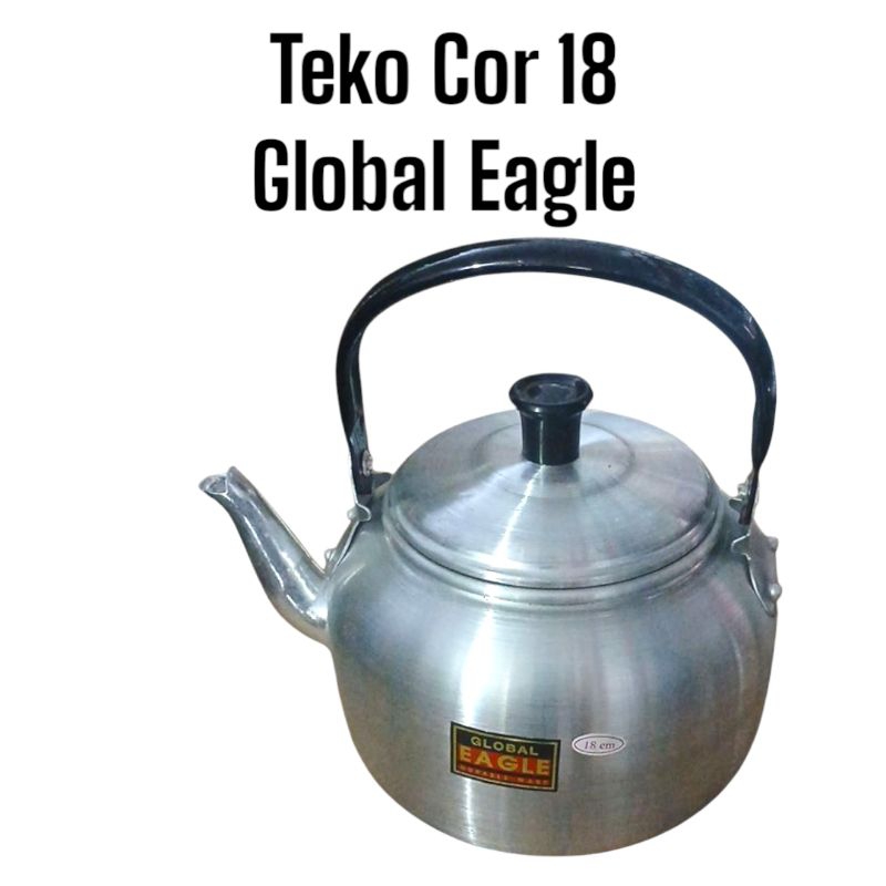 Teko Air Minum Alumunium Ceret Almunium Ukuran 18cm