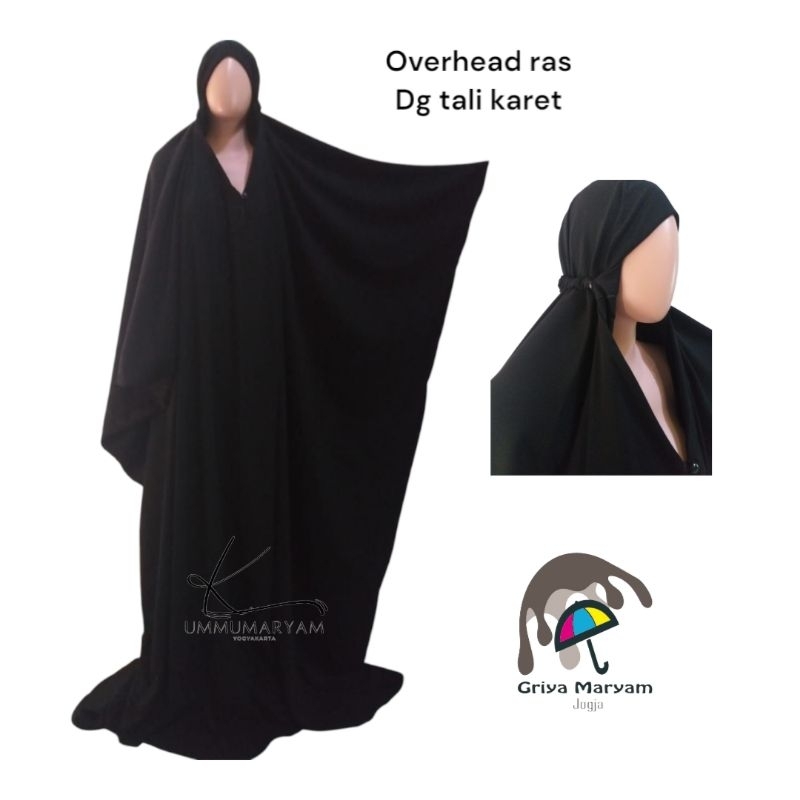 Abaya ras jetblack bonanza/overhead abaya