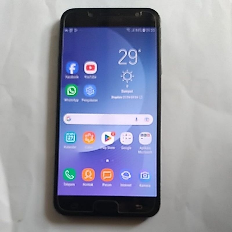HP SAMSUNG GALAXI J7 PLUS RAM 4/32 GB NORMAL DAN SIAP PAKAI (WARNA BIRU TUA)