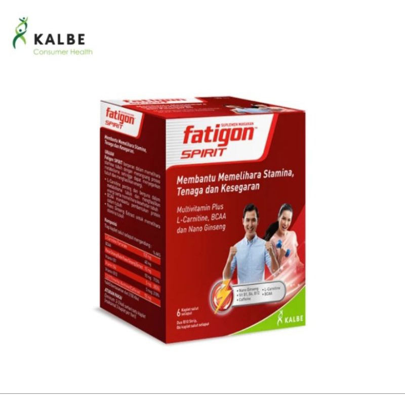 fatigon spirit stamina bertenaga dengan nano ginseng multivitamin plus L carnitine BCAA