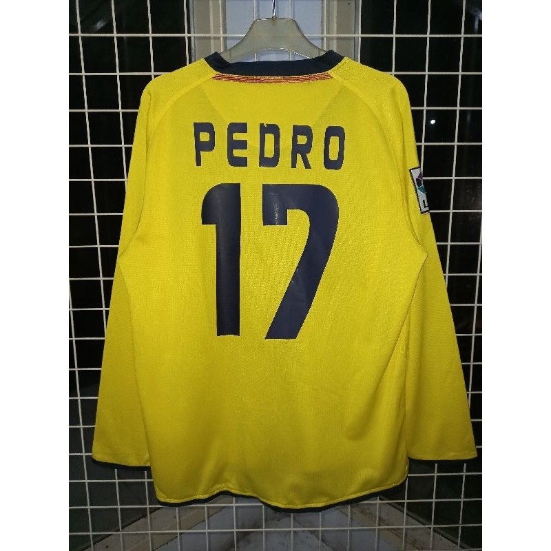 JERSEY BARCELONA AWAY 2008/2009 LONG SLEEVE/LENGAN PANJANG NAMESET PEDRO 17