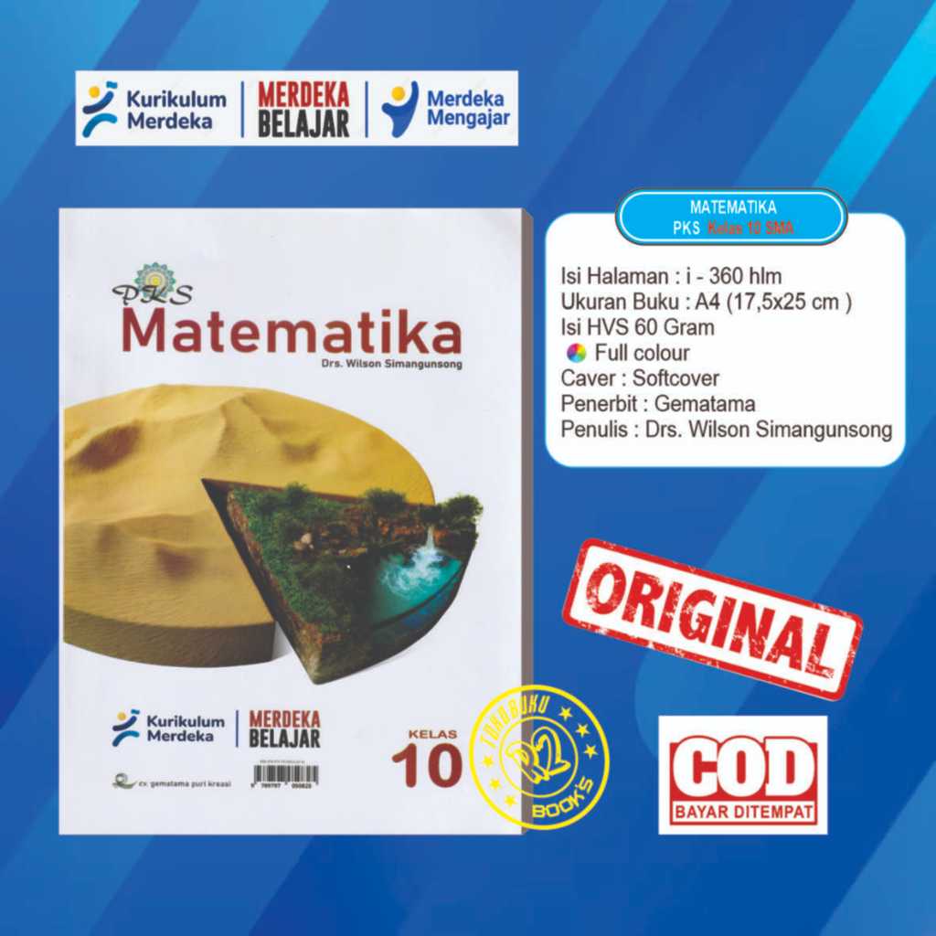 Buku PKS matematika kelas 10 SMA kurikulum merdeka