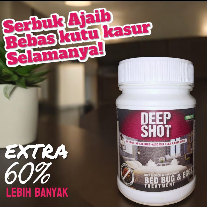 Deepshot powder pembasmi kutu kasur pinjal caplak alami