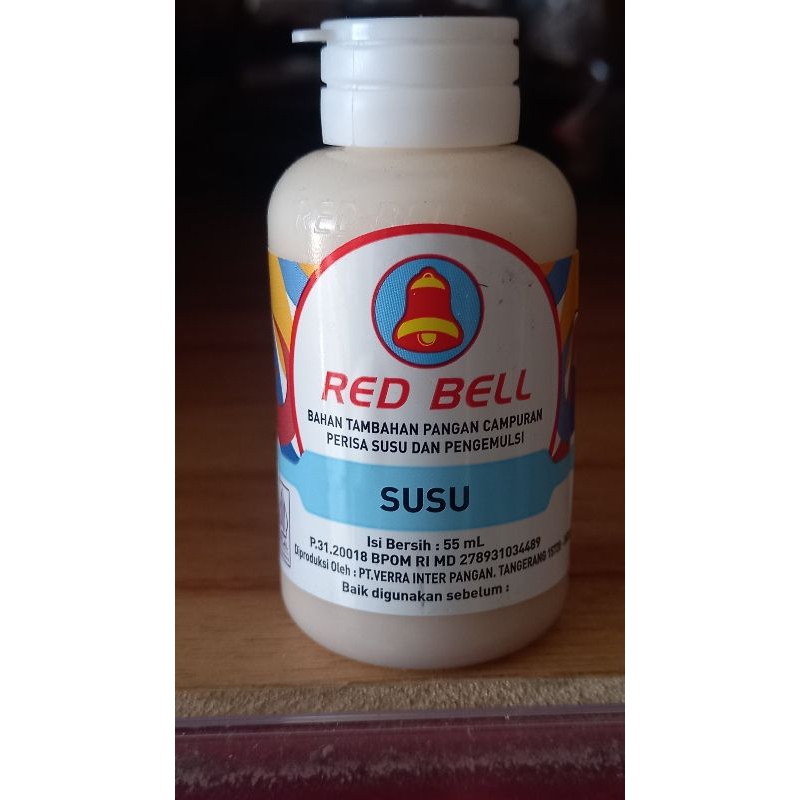 

Red Bell susu 55mL/ perisa susu dan pengemulsi