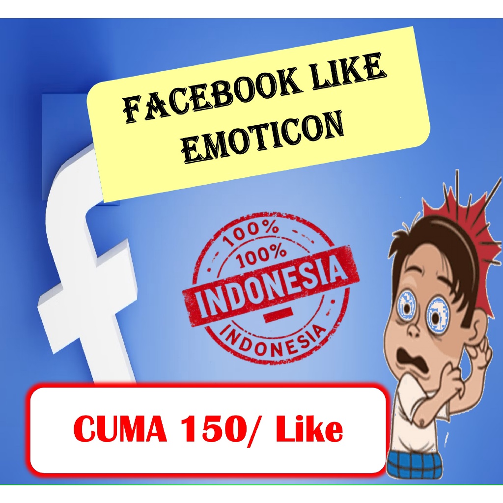FB POST LIKE REAL 100% INDO PERMANEN 150/LIKE