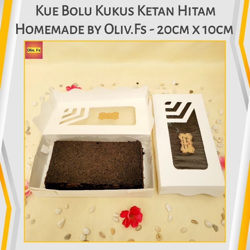 

Bolu Kukus Ketan Hitam 20cm x 10cm Tanpa Pengawet | Halal | Bahan Berkualitas Homemade by Oliv.Fs