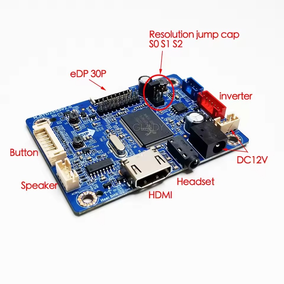 Mycoolcell Universal Mainboard Laptop 30 Pin Edp 30 Pin Hdmi To Edp