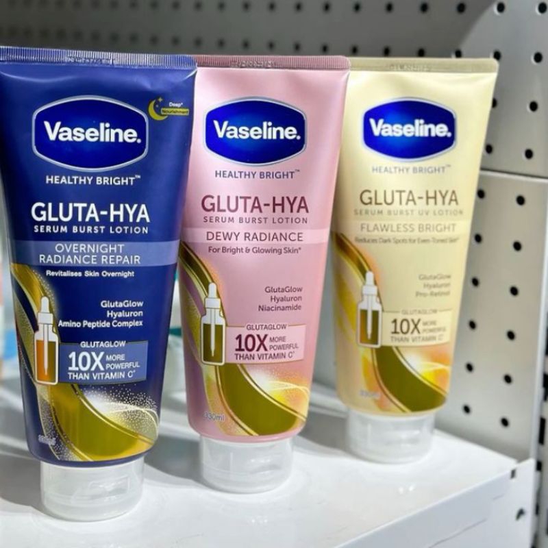 VASELINE GLUTA HYA BODY LOTION SERUM 330ML | HAND BODY VASELINE PEMUTIH TUBUH