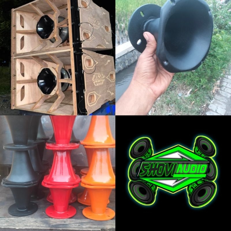 horn Tweeter,Horn Tweeter untuk bok Tasso,Horn Tweeter bahan almunium,horn tweeter ukuran 15x15