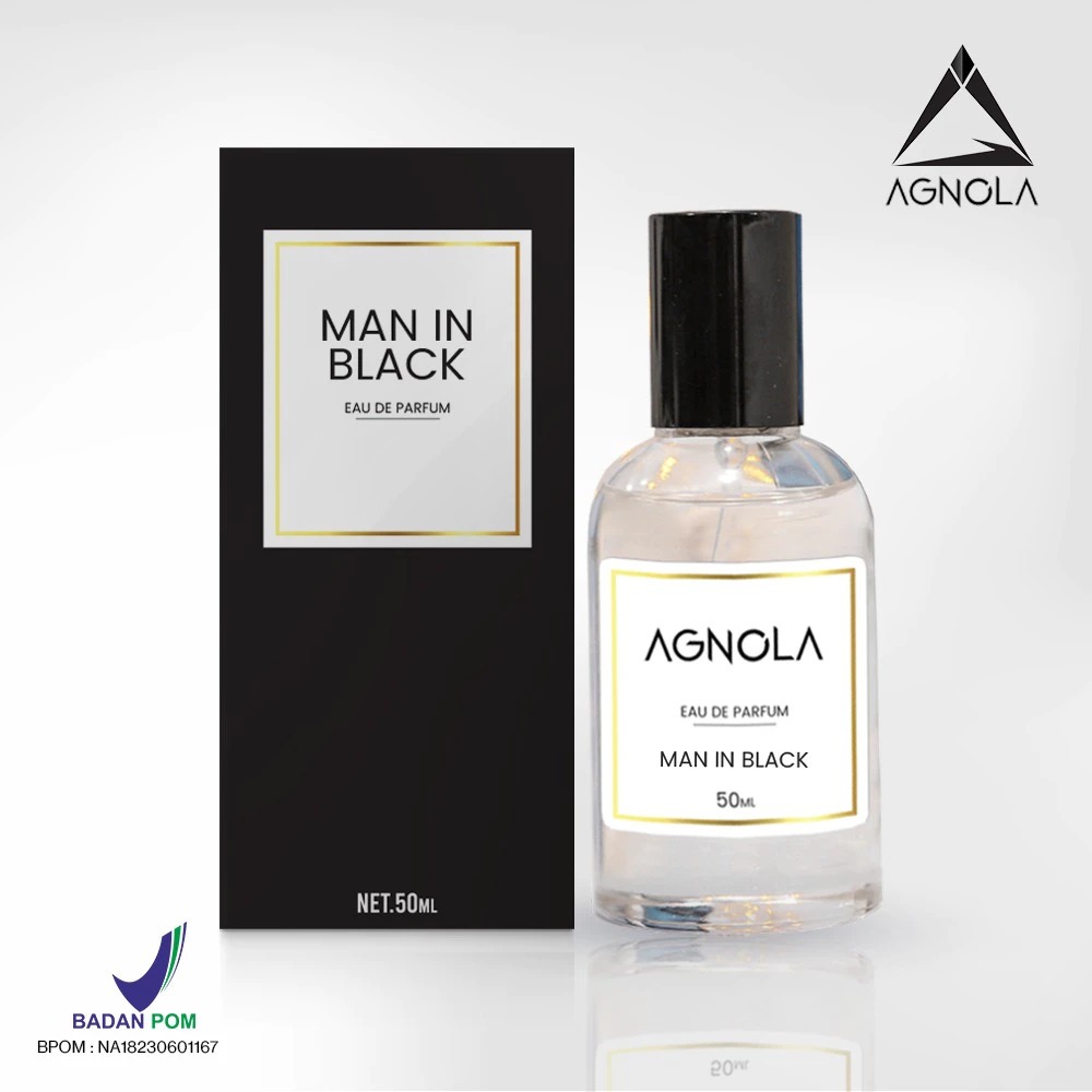 Parfum Pria Agnola Premium Man in Black Wangi Tahan Lama 50ml / Parfum Tahan Lama