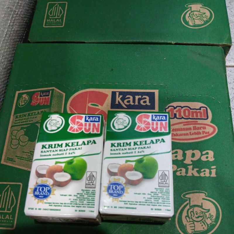 

sun kara krim kelapa santan 110ml