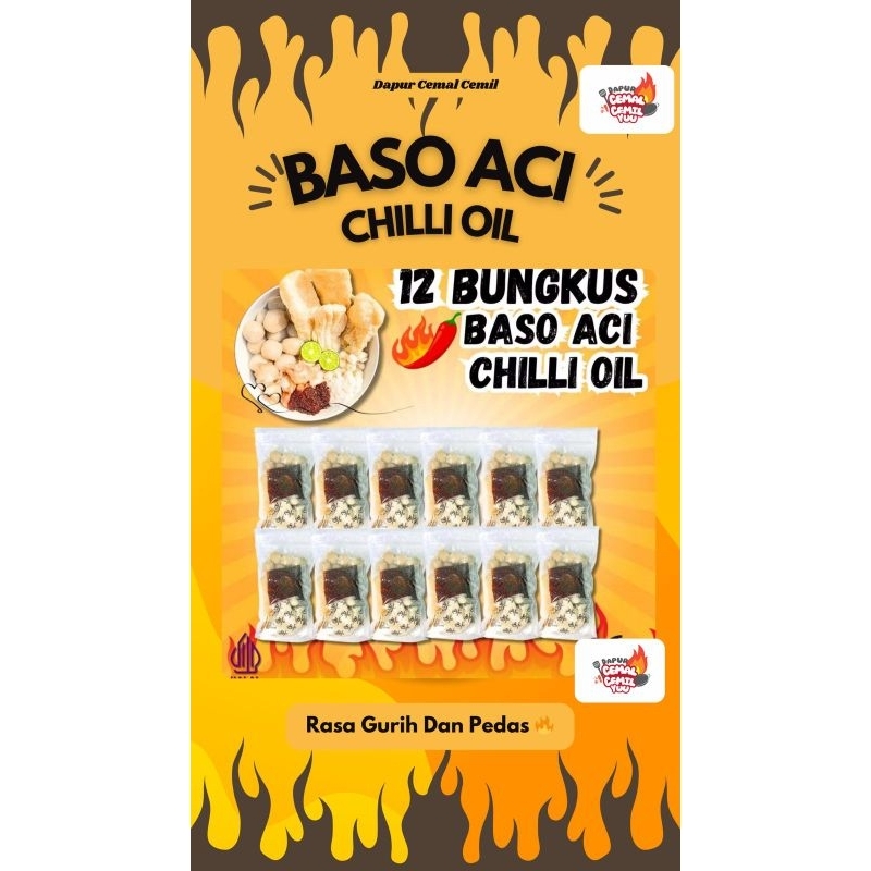 

Paket 12 Bungkus Baso Aci Chili Oil