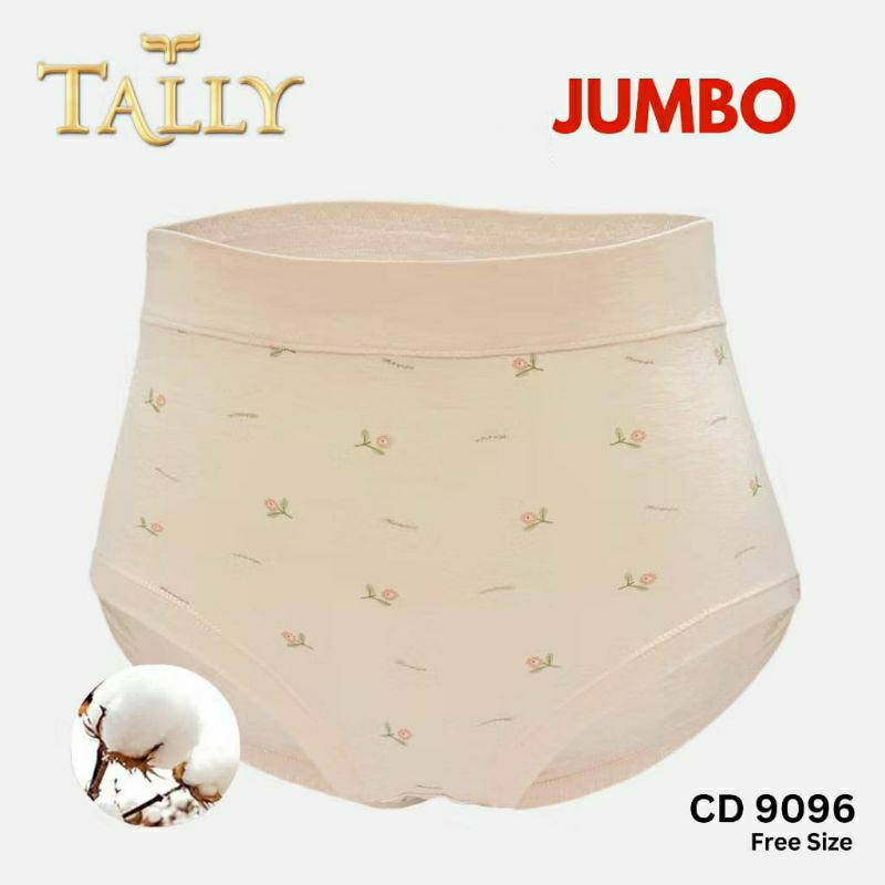 Tally 9096 CD Celana Dalam Wanita - Katun Bamboo Bambu High Waist