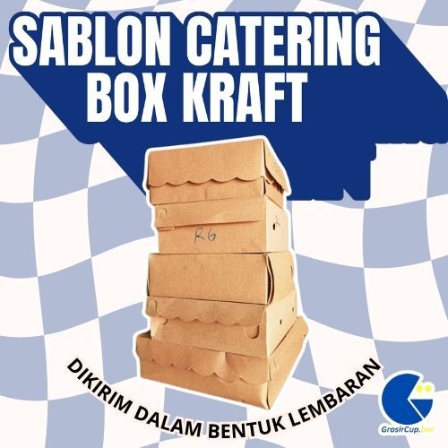 Sablon Custom Logo Box Bahan Kraft - Box Nasi - Box Nasi - Box Catering R5, R6, R7, R8, NX