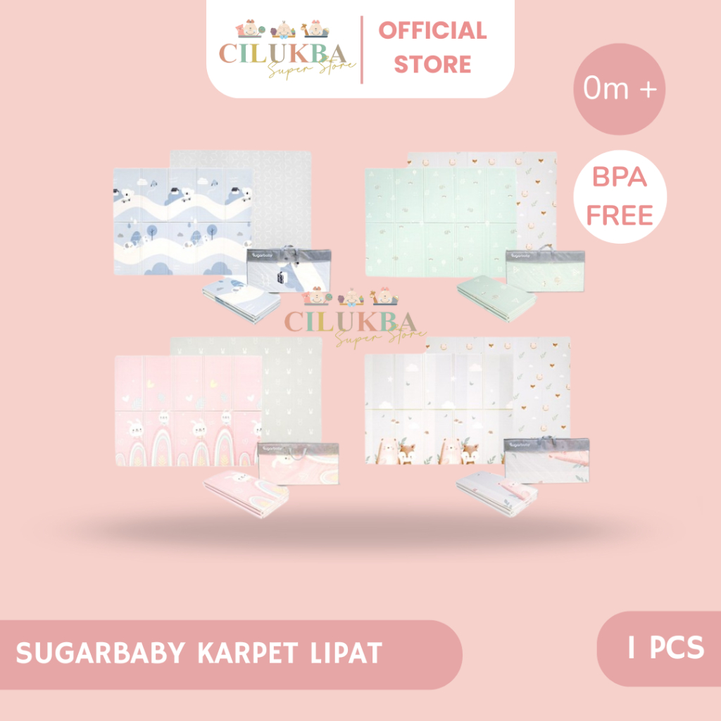 SUGARBABY FOLDABLE BABY PLAYMAT | PLAYMAT LIPAT ANAK | MATRAS | KARPET LIPAT ANAK | PLAYMAT