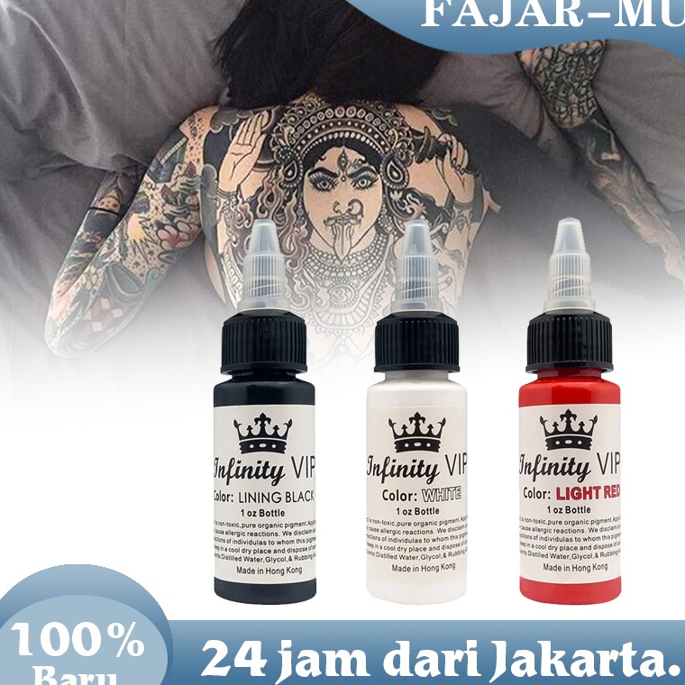 55LANGSUNG ORDER Tinta Tattoo 3 Ml Pigment Tato Tinta Tato Ink Tat Pewarna Tato Kulit Kecantikan Tin